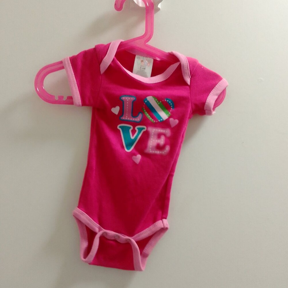 "Cambridge Baby", Love Baby Girls Short Sleeved Onesie